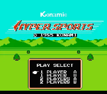 Hyper Sports (Japan) screen shot title